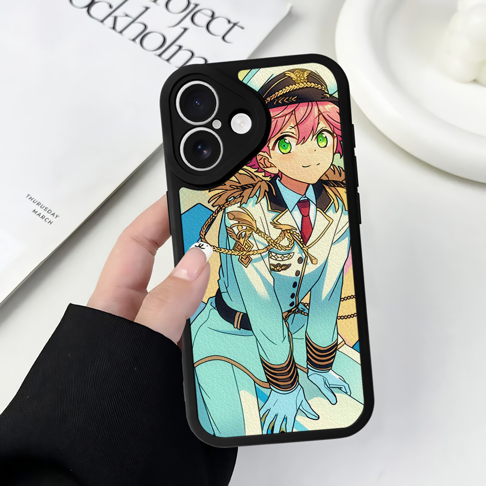 （画像用） あんさんぶるスターズ! Ensemble Stars 【iPhone 16シリーズ対応】シリコンスマホケース（レザー調） 材質：シリコン
